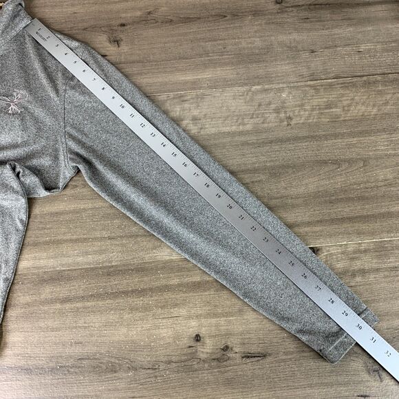 Under Armour Mens Loose Fit Heat Gear Medium 13/4 Zip Gray Pullover Long Sleeve - Picture 12 of 12